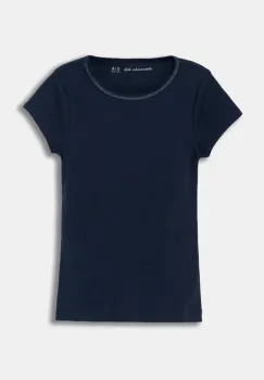 Abercrombie & Fitch tricou copii culoarea albastru marin, KI239-4134 imagine