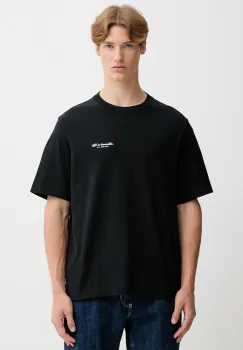 Abercrombie & Fitch tricou din bumbac culoarea negru, cu imprimeu, KI123-5091-900 imagine