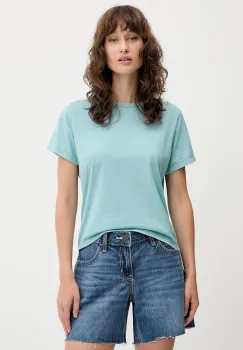Abercrombie & Fitch tricou din bumbac culoarea turcoaz, KI139-5527 imagine