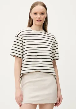 Abercrombie & Fitch tricou din bumbac femei, culoarea bej, KI139-5234 imagine