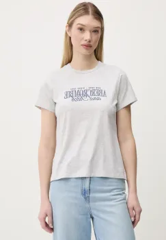 Abercrombie & Fitch tricou din bumbac femei, culoarea gri, KI185-5058 imagine