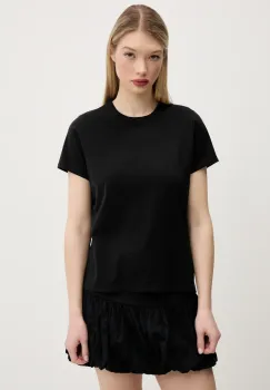 Abercrombie & Fitch tricou din bumbac femei, culoarea negru, KI139-5231 imagine