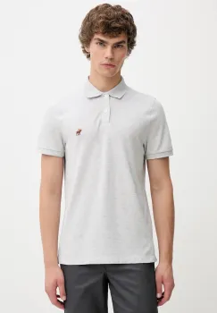 Abercrombie & Fitch tricou polo culoarea gri, uni, KI124-5379-110 imagine