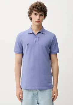 Abercrombie & Fitch tricou polo culoarea violet, uni, KI124-5230 imagine