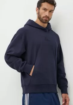 adidas bluza All SZN barbati, culoarea albastru marin, cu gluga, neted, IY4122 imagine