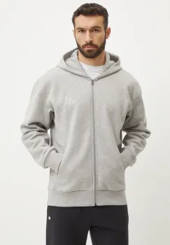 adidas bluza ALL SZN barbati, culoarea gri, cu gluga, melanj, IY4159 imagine