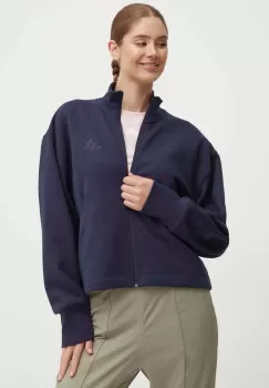 adidas bluza All SZN femei, culoarea albastru marin, cu imprimeu, IW1062 imagine