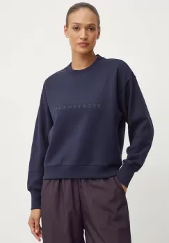 adidas bluza All SZN femei, culoarea albastru marin, cu imprimeu, IW1063 imagine