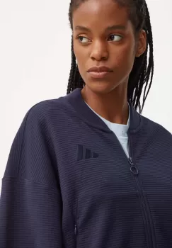 adidas bluza All SZN femei, culoarea albastru marin, neted, IW1031 imagine