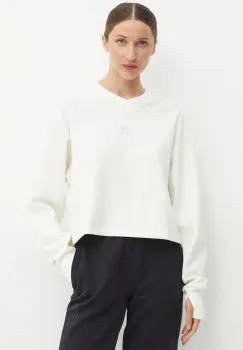 adidas bluza All SZN femei, culoarea bej, neted, IY6828 imagine
