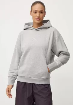 adidas bluza All SZN femei, culoarea gri, cu gluga, cu imprimeu, IY6760 imagine
