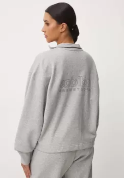 adidas bluza All SZN femei, culoarea gri, melanj, IY6835 imagine