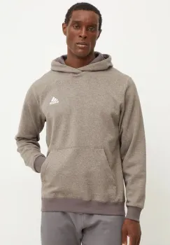 adidas bluza barbati, culoarea maro, cu gluga, melanj, IY6617 imagine