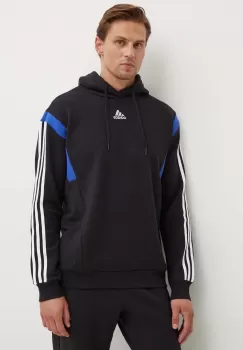 adidas bluza barbati, culoarea negru, cu gluga, modelator, JJ1537 imagine