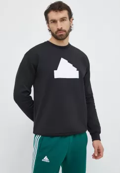 adidas bluza barbati, culoarea negru, cu imprimeu imagine