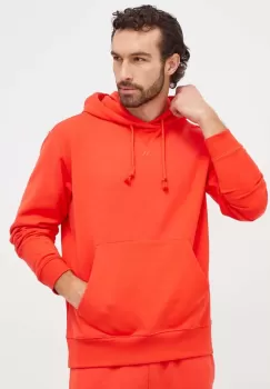 adidas bluza barbati, culoarea rosu, cu gluga, neted imagine
