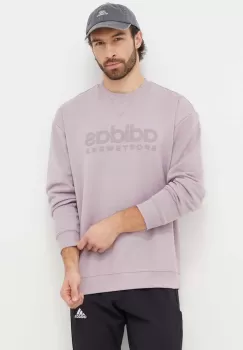 adidas bluza barbati, culoarea violet, cu imprimeu imagine