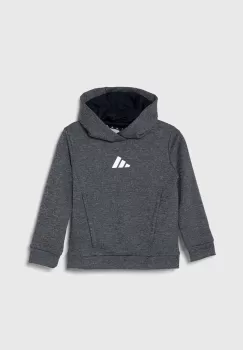 adidas bluza copii culoarea albastru marin, cu gluga, modelator imagine