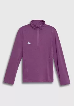 adidas bluza copii J HEA 1/2 ZIP culoarea roz, neted, IV9581 imagine