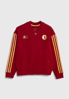 adidas bluza copii x Disney culoarea bordo, cu imprimeu imagine