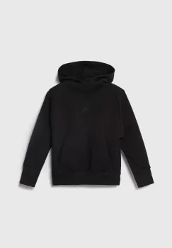 adidas bluza culoarea negru, cu gluga, neted imagine
