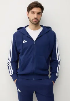 adidas bluza Essentials barbati, culoarea albastru marin, cu gluga, modelator, JE6341 imagine