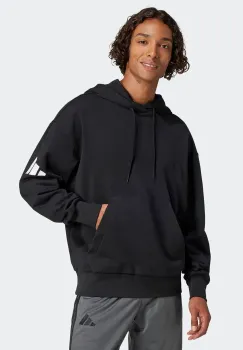 adidas bluza Essentials barbati, culoarea negru, cu gluga, neted, JF3587 imagine