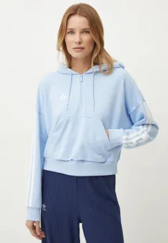 adidas bluza Essentials femei, cu gluga, cu imprimeu, JN1945 imagine
