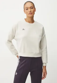 adidas bluza Essentials femei, culoarea bej, neted, IX7959 imagine