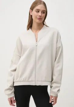 adidas bluza Essentials femei, culoarea bej, neted, JD9972 imagine