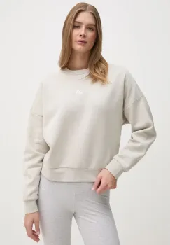 adidas bluza Essentials femei, culoarea bej, neted, JI6069 imagine