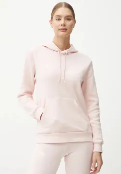 adidas bluza Essentials femei, culoarea roz, cu gluga, neted, IY1649 imagine