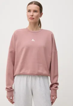 adidas bluza Essentials femei, culoarea roz, neted, JI6065 imagine