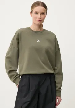 adidas bluza Essentials femei, culoarea verde, neted, JI6064 imagine