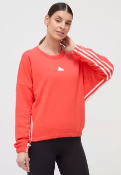 adidas bluza femei, culoarea rosu, modelator imagine