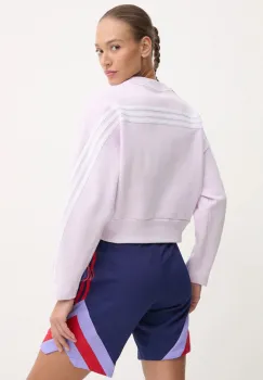 adidas bluza Future Icons femei, culoarea violet, cu imprimeu, IW5260 imagine