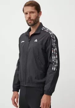 adidas bluza Pride barbati, culoarea negru, cu imprimeu, IV7372 imagine