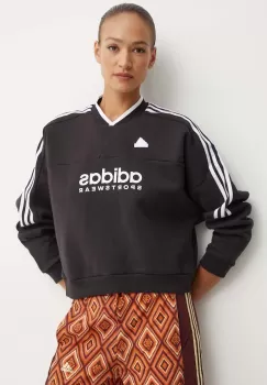 adidas bluza Tiro femei, culoarea negru, neted, IX3779 imagine