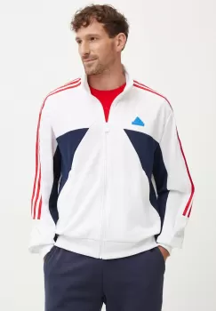 adidas bluza trening Tiro culoarea alb, modelator, IY2064 imagine