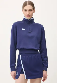 adidas bluza W CB Color Pop femei, culoarea albastru marin, neted, JG4172 imagine