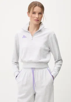 adidas bluza W CB Color Pop femei, culoarea gri, neted, JN6989 imagine