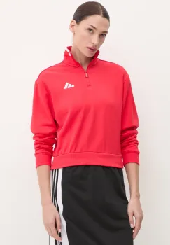 adidas bluza W CB Color Pop femei, culoarea rosu, neted, JG4171 imagine