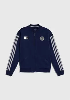 adidas bluza x Disney culoarea albastru marin, cu imprimeu imagine
