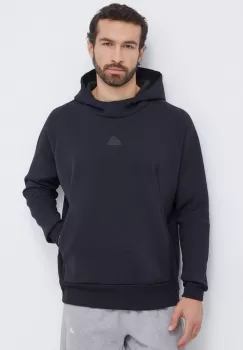 adidas bluza Z.N.E barbati, culoarea negru, cu gluga, neted imagine