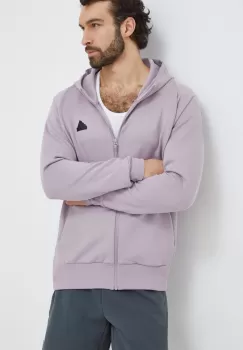 adidas bluza Z.N.E barbati, culoarea violet, cu gluga, neted imagine