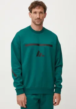 adidas bluza ZNE barbati, culoarea verde, cu imprimeu, JD1673 imagine