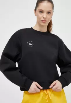 adidas by Stella McCartney bluza femei, culoarea negru, neted imagine