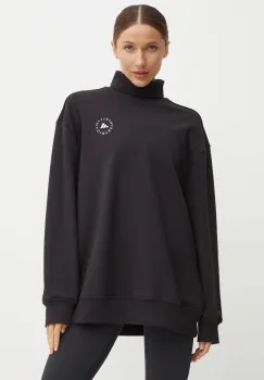 adidas by Stella McCartney bluza trening culoarea negru, neted, IW9859 imagine