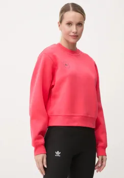 adidas by Stella McCartney bluza trening culoarea portocaliu, neted, IW9909 imagine