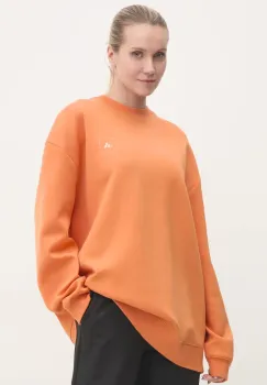 adidas by Stella McCartney bluza trening culoarea portocaliu, uni, IW9853 imagine